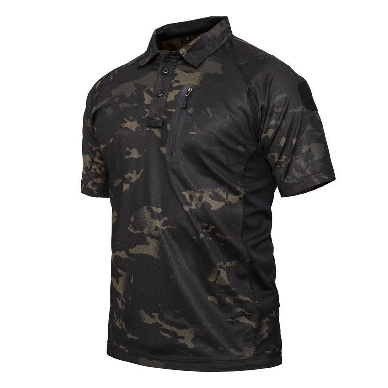 Men's Short Sleeve Quick Dry Battle Top kahki